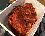 Une image de l'étape 4 de Cotes de porc grillées,marinées aux pommes de terre et piments verts.