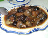 Foto del paso 5 de la receta: Lomo de cerdo relleno, con compota de cebollitas y hongos