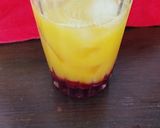 A picture of step 3 of Sunrise Mocktail.