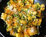 A picture of step 4 of Moringa Khandvi Bites.