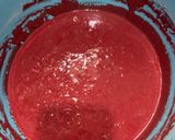 A picture of step 2 of Red velvet pancakes w/ fried plantains 😃.