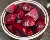 A picture of step 1 of Beetroot Halwa.
