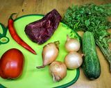 A picture of step 1 of Shaking Beef (Bò Lúc Lắc).