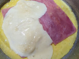 Omelette con jamón y queso fácil
