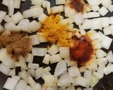 A picture of step 2 of My Style Halloumi Bake with Roast Lamb. 💜.