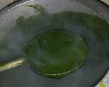 A picture of step 14 of Golden balls in green gravy.
