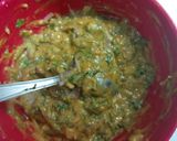 A picture of step 1 of Onion pakoda.