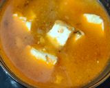 A picture of step 3 of Matar paneer veg.
