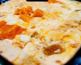 A picture of step 6 of Mango Malai Cream cake (Modernist kunafeh).