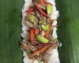 Foto langkah ke 7 dari resep Nasi Bakar Teri Shirataki | Konjac #lowcarb.
