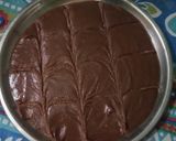 A picture of step 5 of Chocolate burfi.