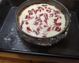 Krémes, citromos sajttorta málnával recept fázis 5 fotója