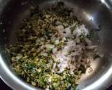 Moong sprouts & palak-paneer baked Kachori recipe step 4 photo