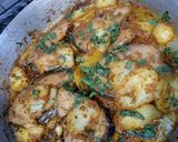 A picture of step 5 of Fish Masala.