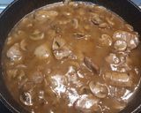 A picture of step 3 of Pork Tenderloin in Mushroom Sauce.