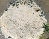 A picture of step 1 of Methi rice bhajiya.