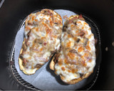Foto del paso 6 de la receta: Berenjenas rellenas con setas y jamón
