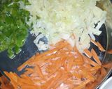 A picture of step 3 of Spicy Chinese Drumstick Rice.