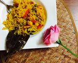 A picture of step 7 of Vegetable Biryani.