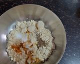 A picture of step 2 of Fafda with belan.