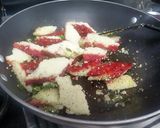A picture of step 10 of Double Decker Dhokla.