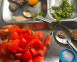 A picture of step 1 of Winter Special Hot sour and sweet Tomato Sar.