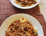 Foto del paso 3 de la receta: Ravioles con salsa y carne y algo más