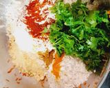 A picture of step 2 of Cucumber pan chila.