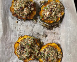 A picture of step 5 of Stuffed Acorn Squash.