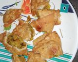 समोसा चाट (samosa chaat recipe in Hindi) रेसिपी चरण 8 फोटो