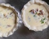 A picture of step 9 of Mini quiche of sun-dried tomatoes & Indian basil.