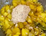 A picture of step 5 of Aloo Posto.