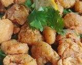 A picture of step 6 of Fried king prawns.