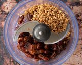 A picture of step 1 of Healthy Dates and Nut Balls.