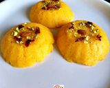 A picture of step 3 of Kesari Sweet Bhaat.