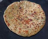 A picture of step 17 of Methi matar malai stuffed paratha.