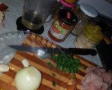 A picture of step 1 of Chicken skewers.
