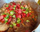 A picture of step 3 of Easy Chicken Afritada.