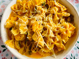 One pot Pasta - Fideos moñitos con pollo, champiñones y más 🍄
