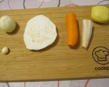 Bableves 🥣 lila 🟣 lóbabbal és füstölt 🐖 francia🇫🇷 csülökkel 🔥 recept fázis 5 fotója