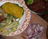 Ketupat sayur kacang tunggak campur sumsum kambing pedas langkah memasak 2 foto