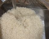 A picture of step 1 of Coconut Rice.