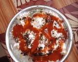 A picture of step 5 of Khatta mitha wada.