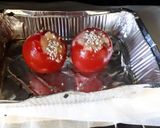 A picture of step 2 of Baked Stuffed Tomato in Creamy Spinach.