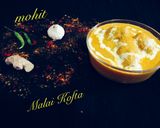 A picture of step 8 of Malaikofta restaurant style.
