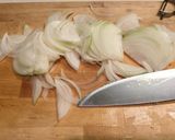 A picture of step 3 of Plov with lamb meat - my version from memory.