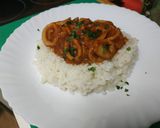 Foto del paso 4 de la receta: Calamares en salsa americana con arroz