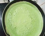 Foto langkah ke 4 dari resep Martabak Manis Pandan Teflon.