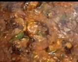 A picture of step 3 of Cabbage Manchurian.