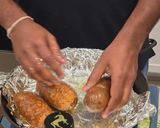 A picture of step 1 of Crispy Garlic Butter Baked Potatoes.